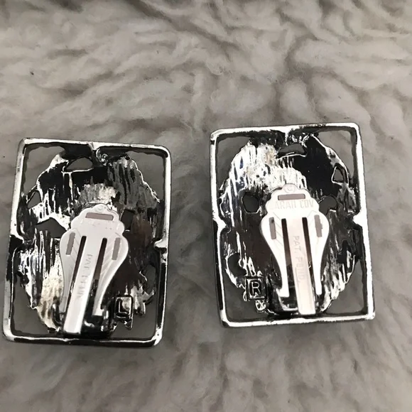 Sarah Coventry Bracelet & Earrings Silver tone set - Picture 3 of 12